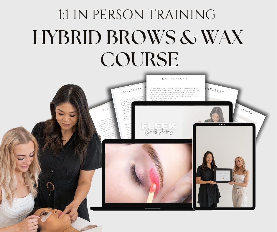 1:1 In Person Hybrid Brow Stain & Wax Course
