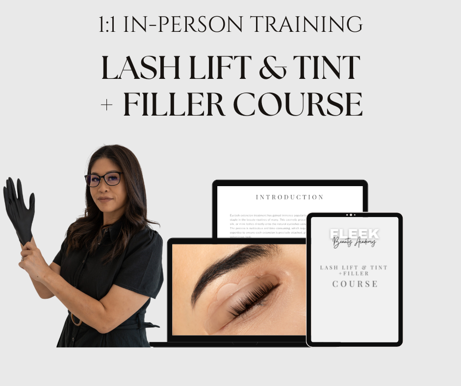 1:1 In Person Training Lash Lift & Tint + Filler Course