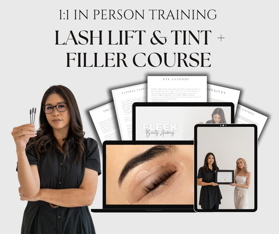 1:1 In Person Training Lash Lift & Tint + Filler Course