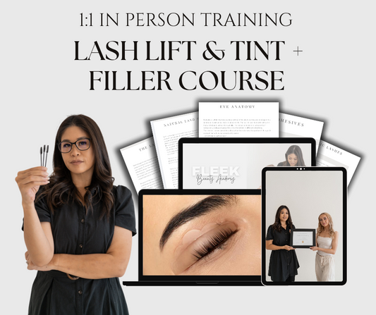 1:1 In Person Training Lash Lift & Tint + Filler Course